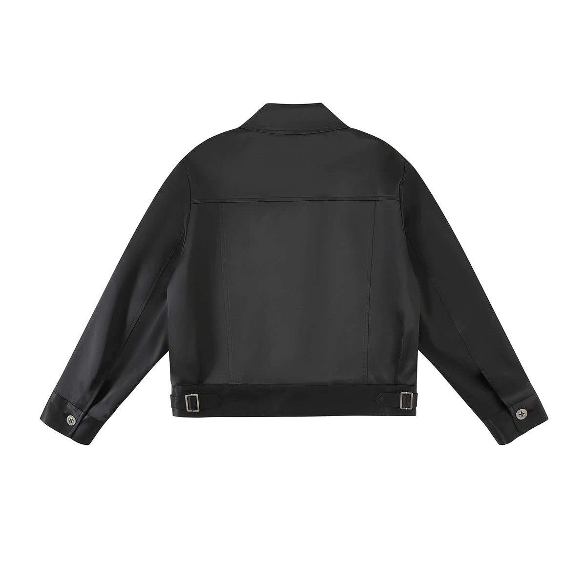 SATIN POCKET SHORT JACKET
