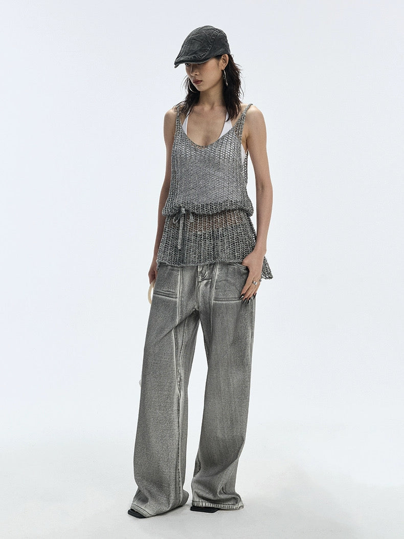 SILVER WASHED JEANS