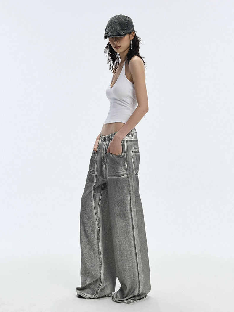 SILVER WASHED JEANS