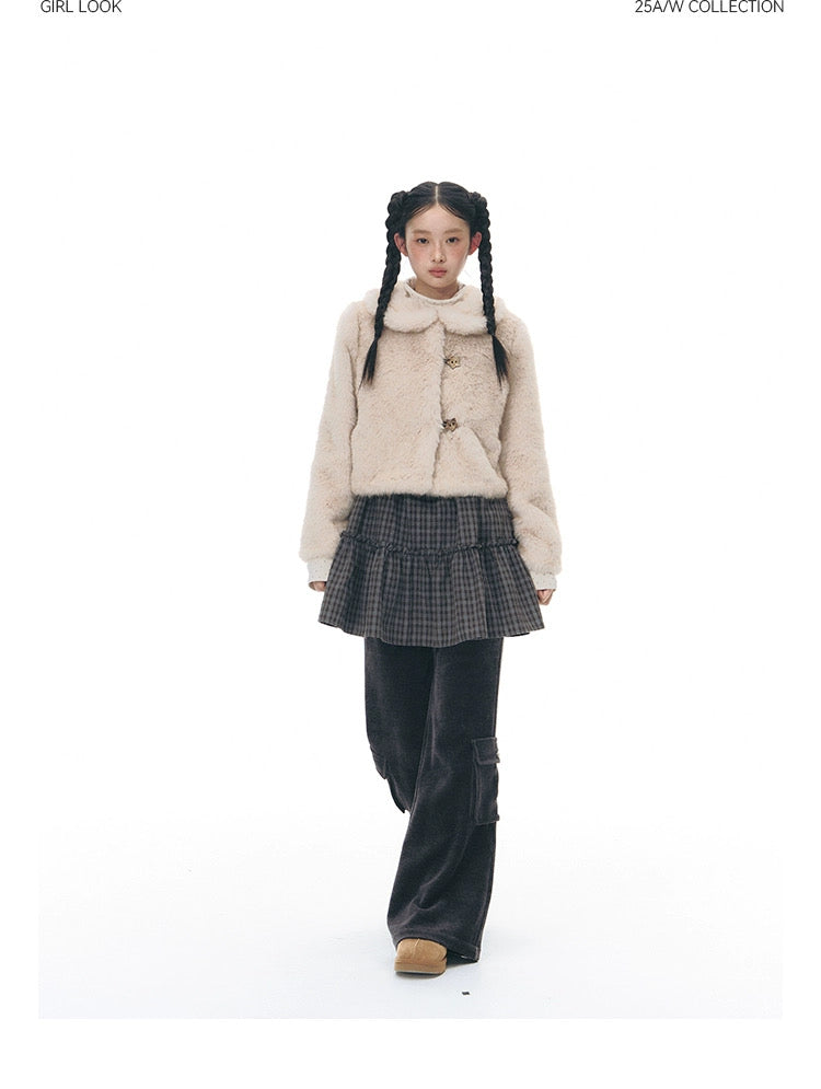 SOFT CREAM COLLAR JACKET