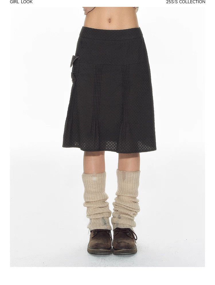PLEATED LOW WAIST SUMMER SKIRT
