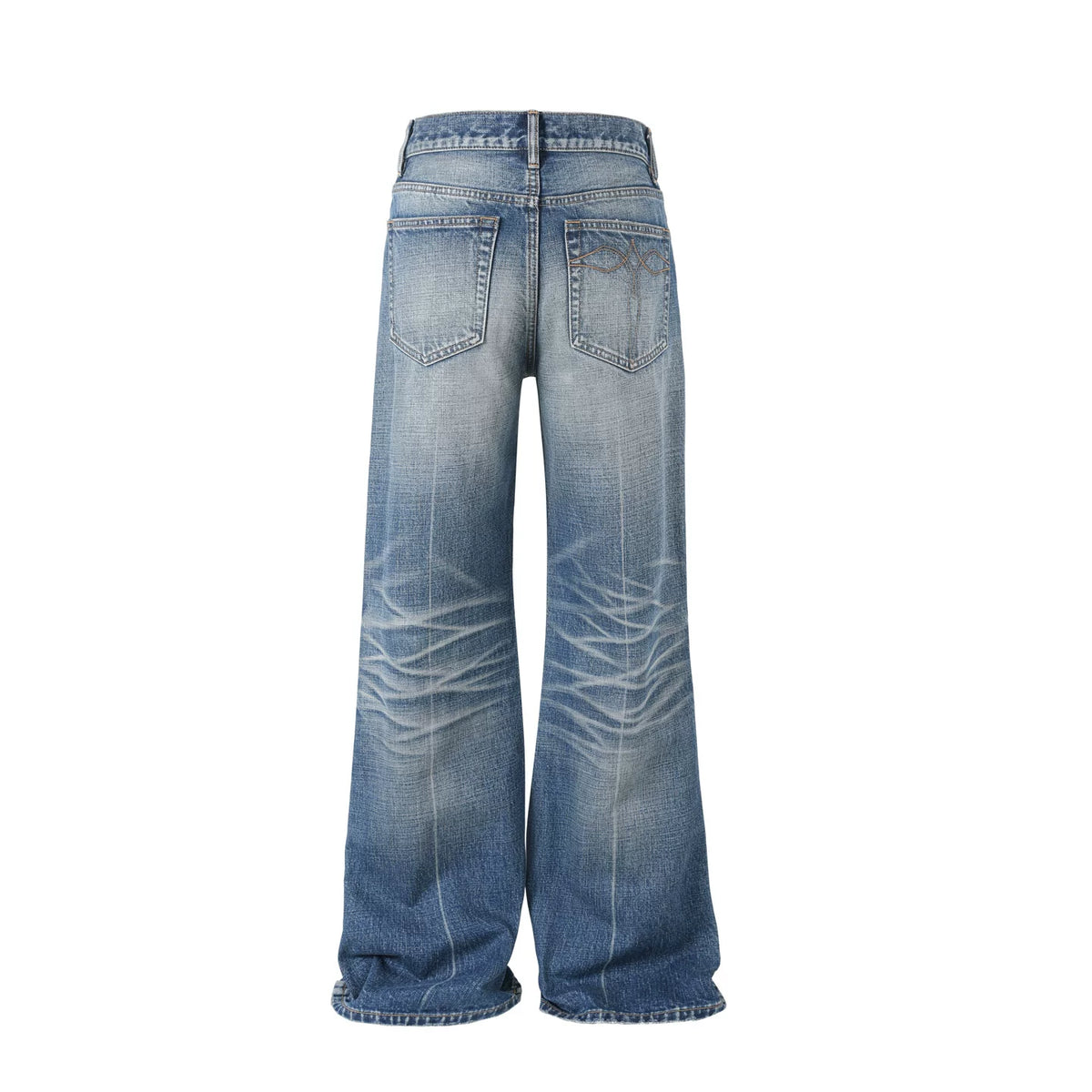 WASHED BLUE FLARE JEANS