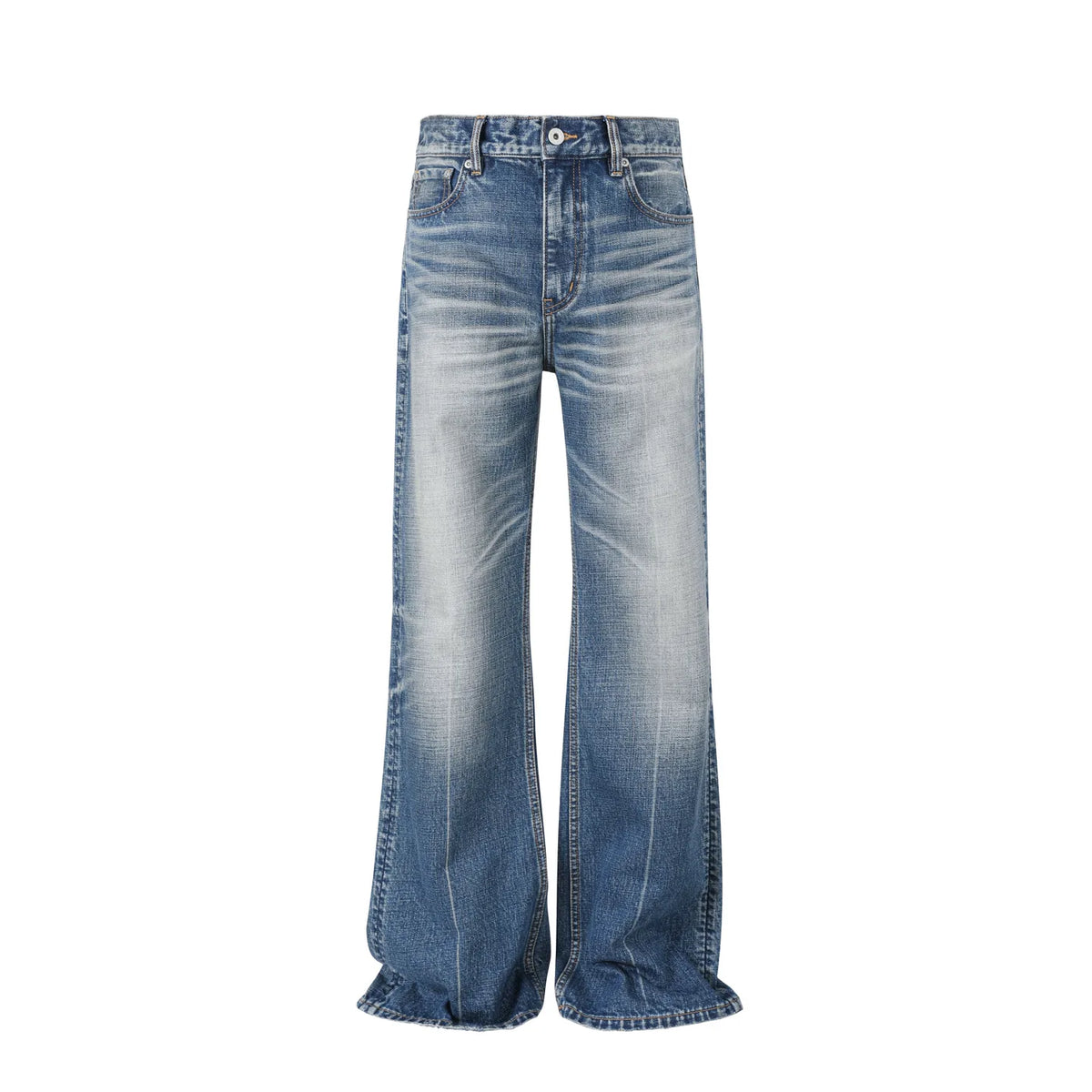 WASHED BLUE FLARE JEANS