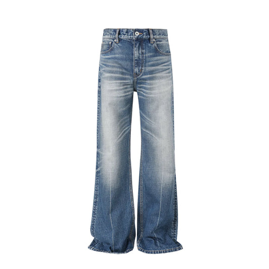 WASHED BLUE FLARE JEANS