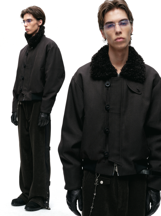 PILE COLLAR PADDED BLOUSON