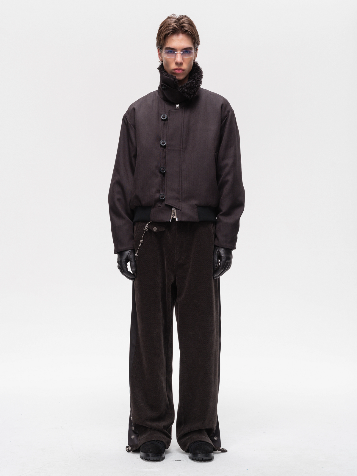 PILE COLLAR PADDED BLOUSON