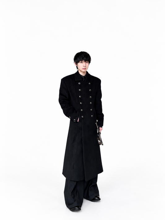 NAPOLEON DOUBLE BREASTED LONG COAT
