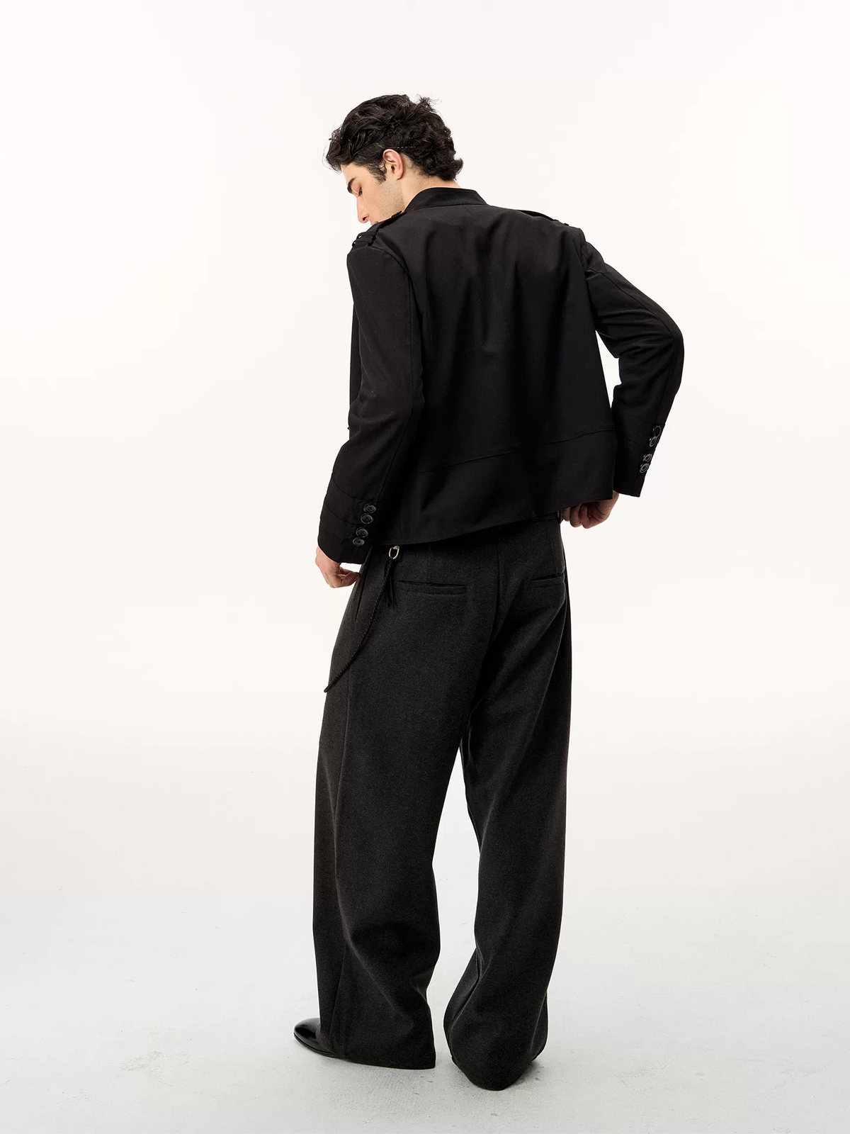 NAPOLEON BUTTON WOOL BLEND JACKET