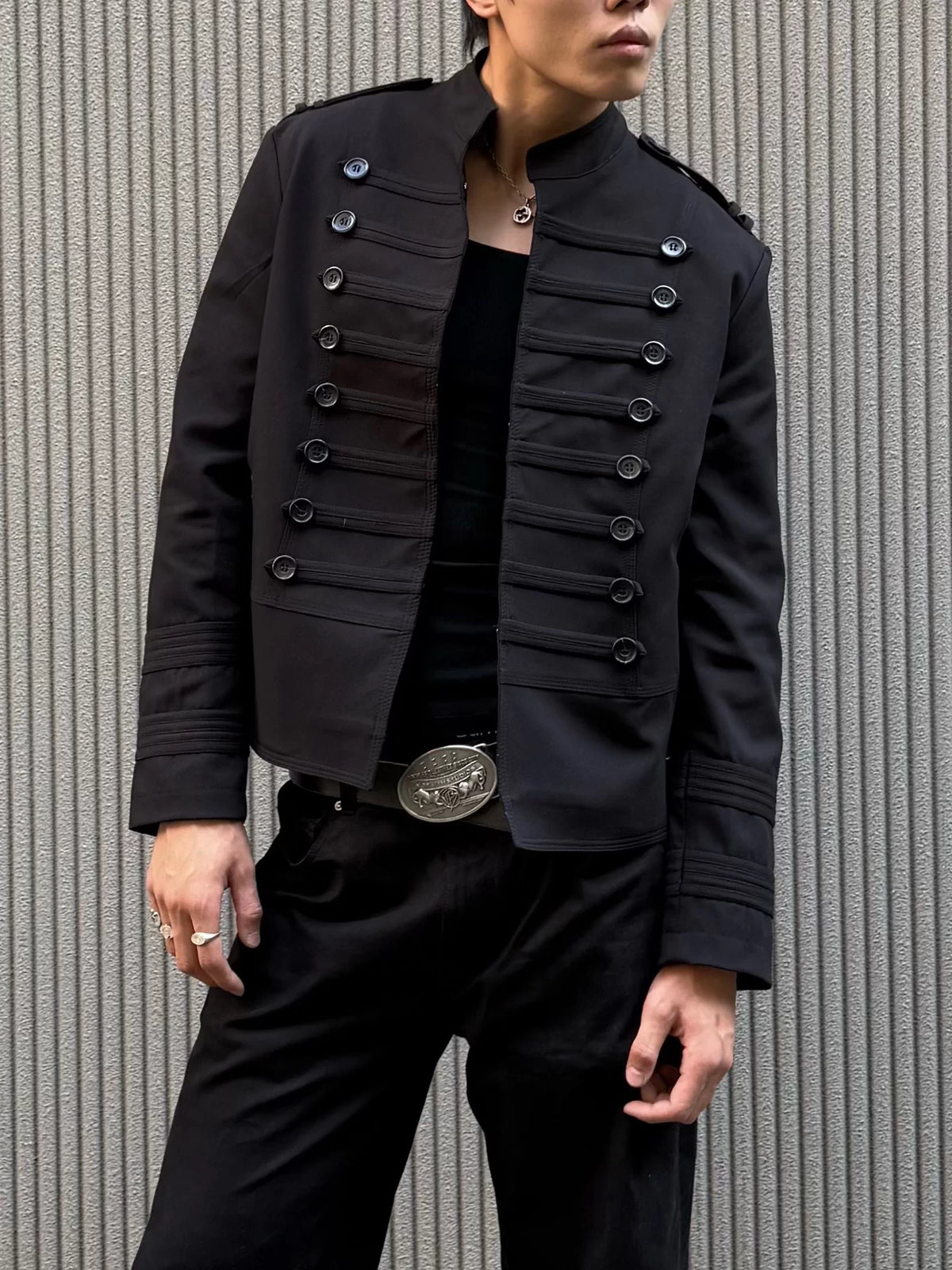 NAPOLEON BUTTON WOOL BLEND JACKET