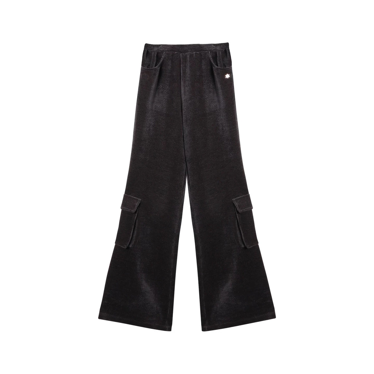 CHENILLE FLARED PANTS