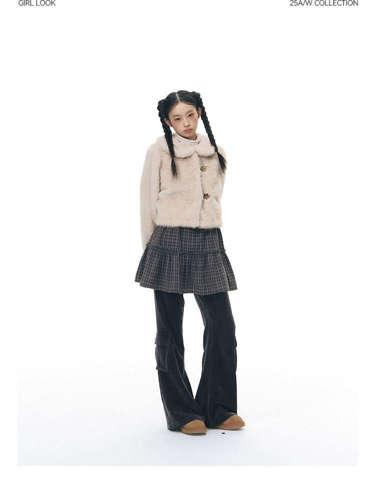 SOFT CREAM COLLAR JACKET