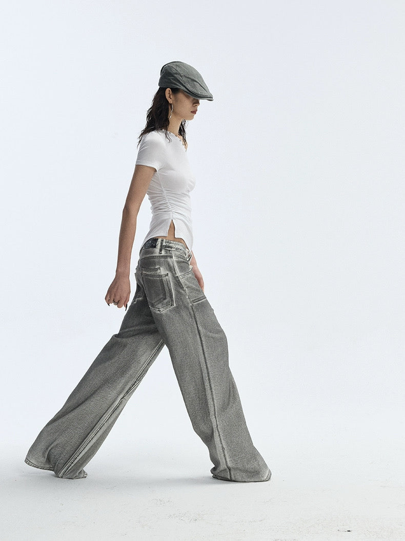 SILVER WASHED JEANS