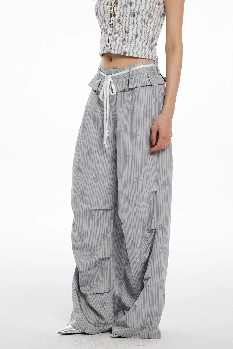 STRIPED STAR PANTS