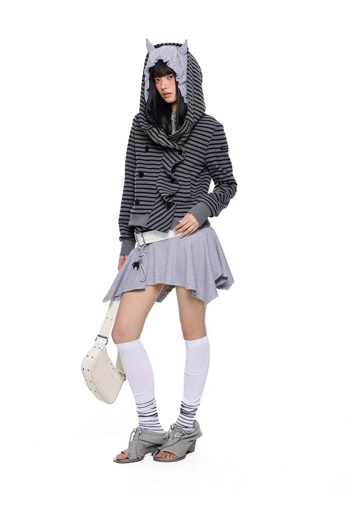 FRONT DRAPE HOODIE
