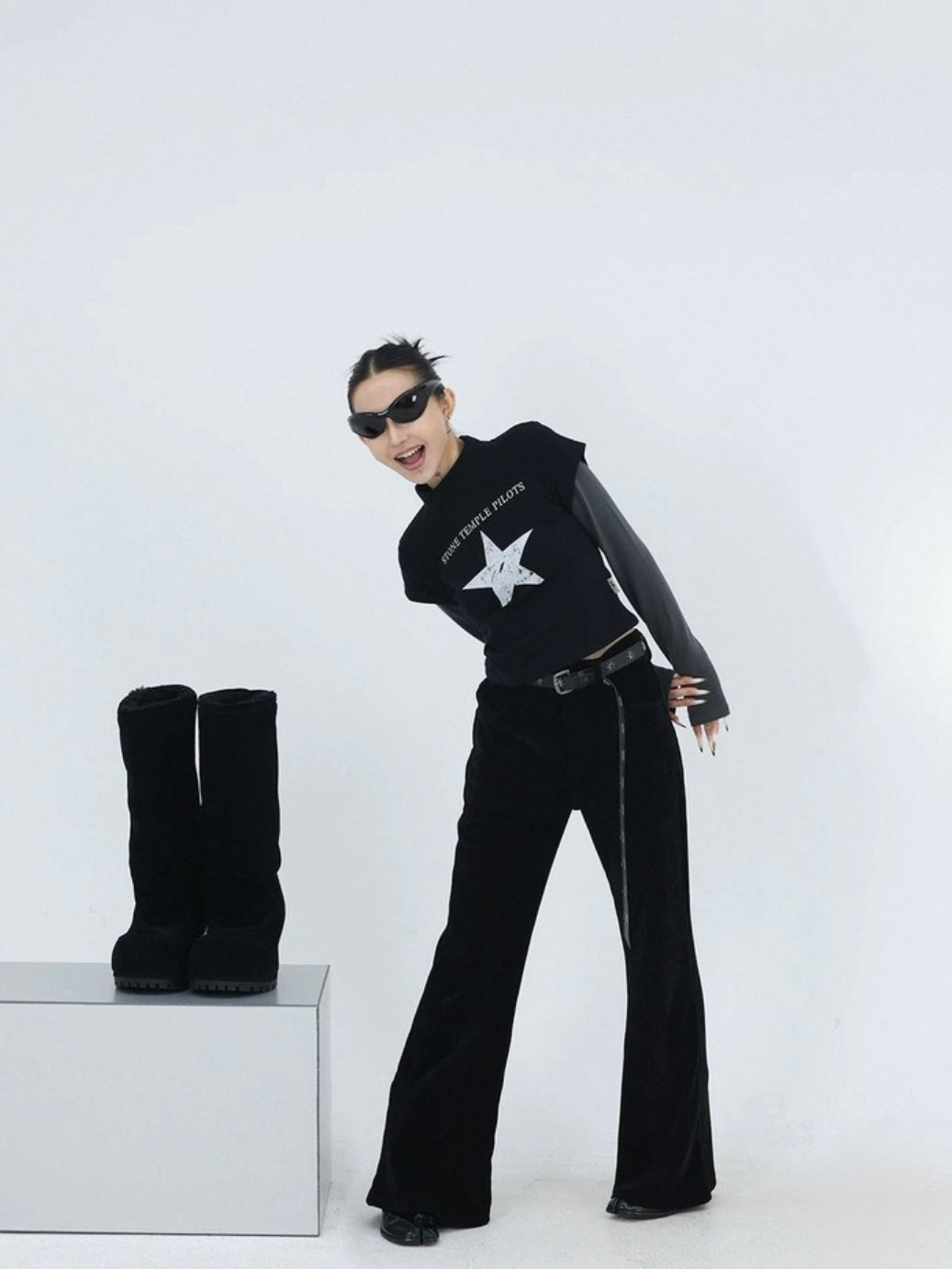 VELVET TRACE PANTS