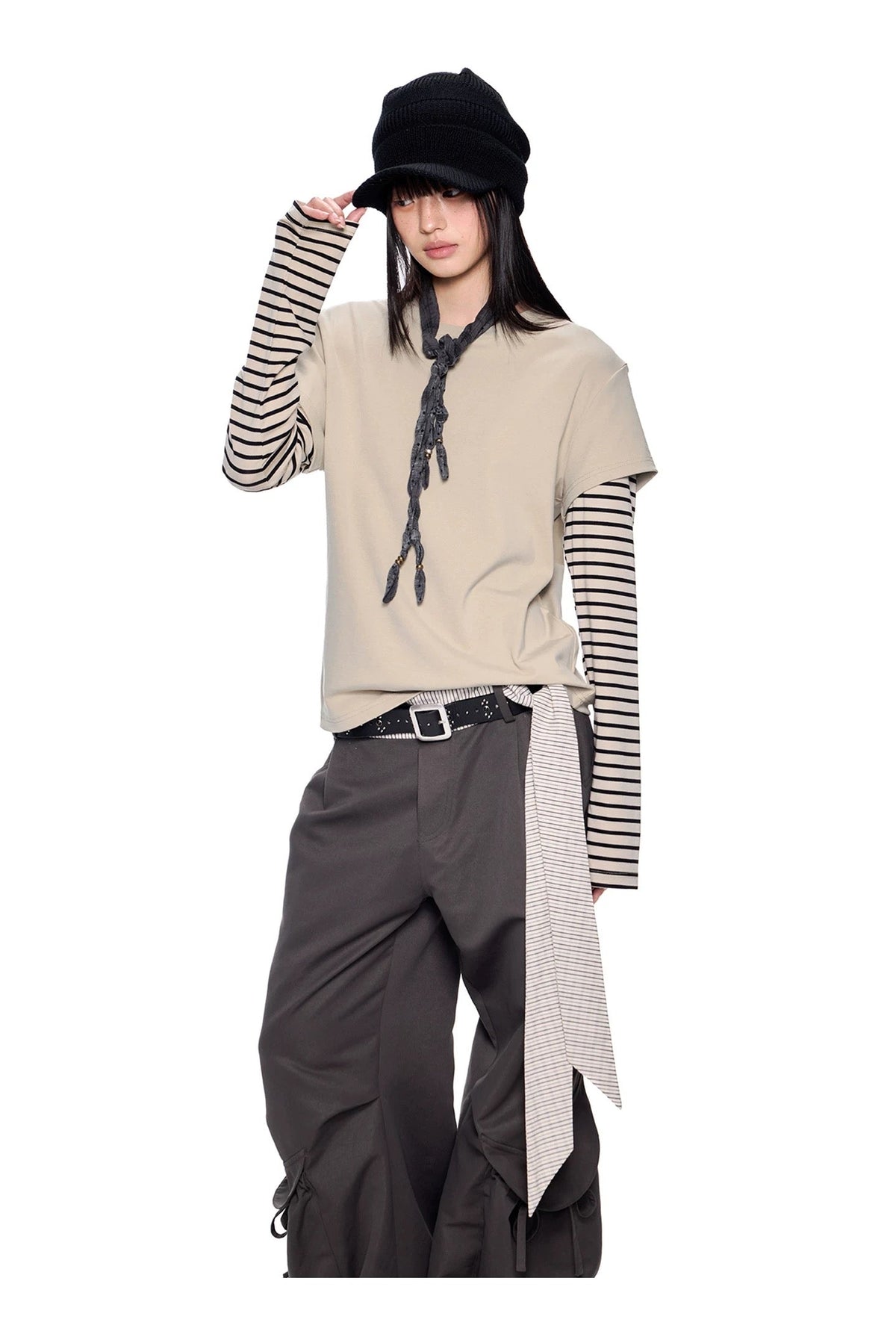UNDER STRIPE TEE