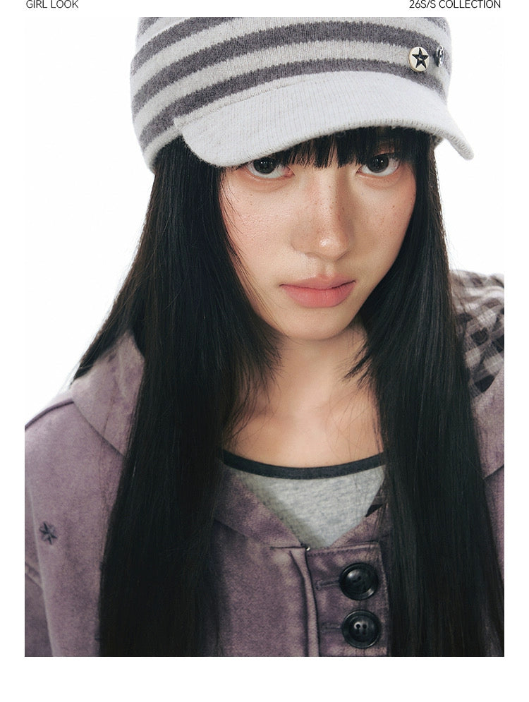 STAR STRIPE KNIT CAP