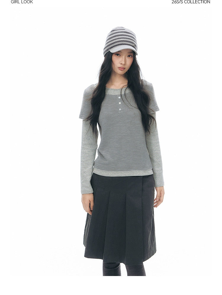 STAR STRIPE KNIT CAP