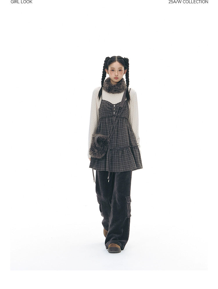 CHENILLE FLARED PANTS