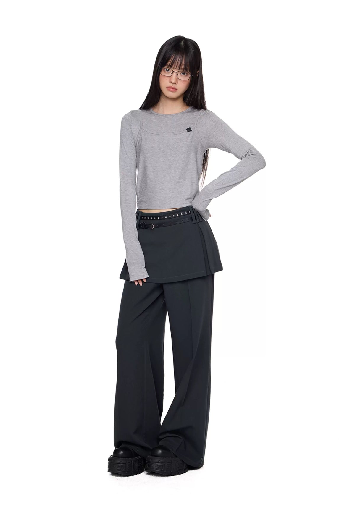 SPLIT FORM TROUSERS