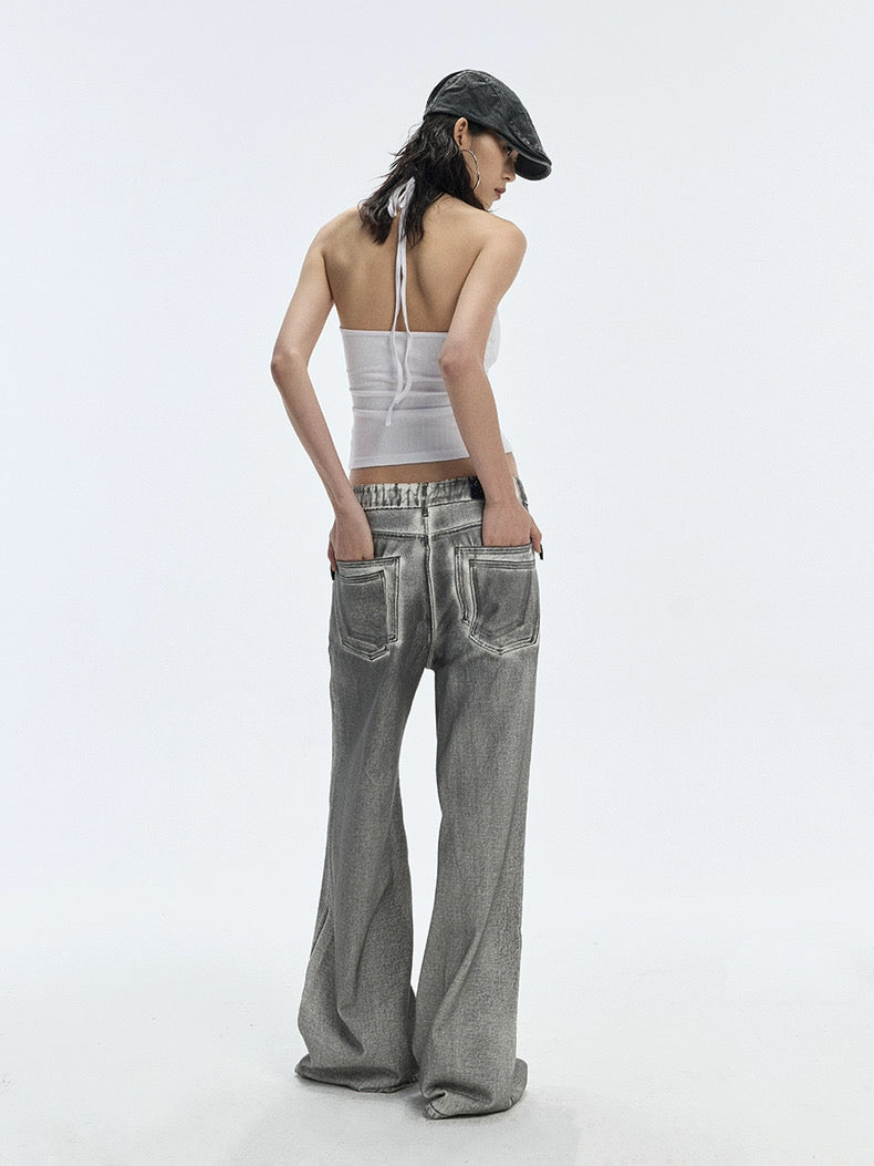 SILVER WASHED JEANS