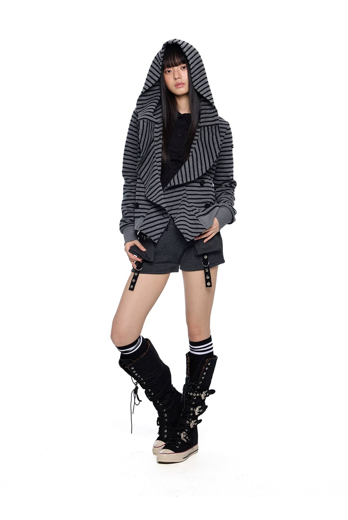 FRONT DRAPE HOODIE