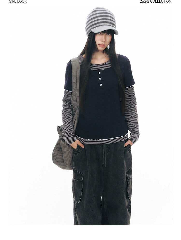 STAR STRIPE KNIT CAP