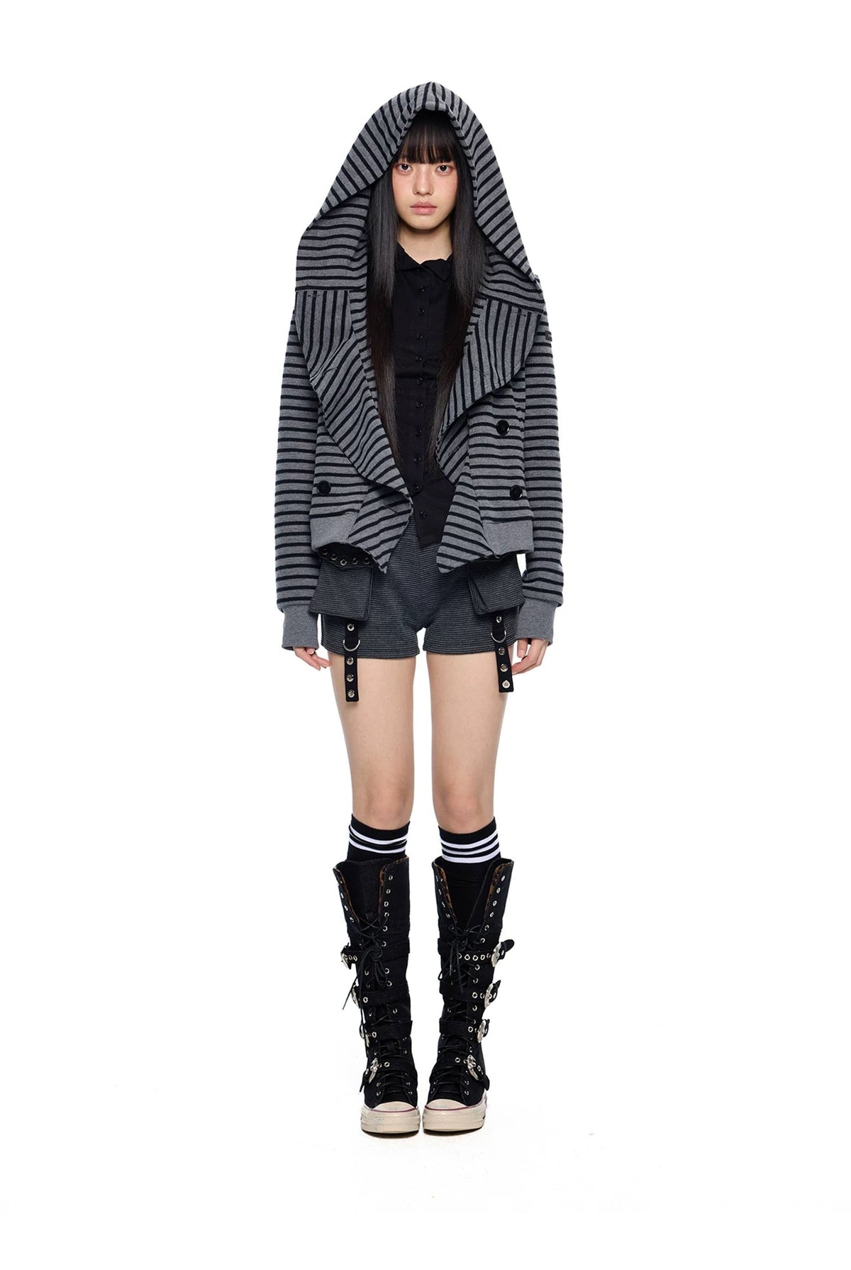 FRONT DRAPE HOODIE