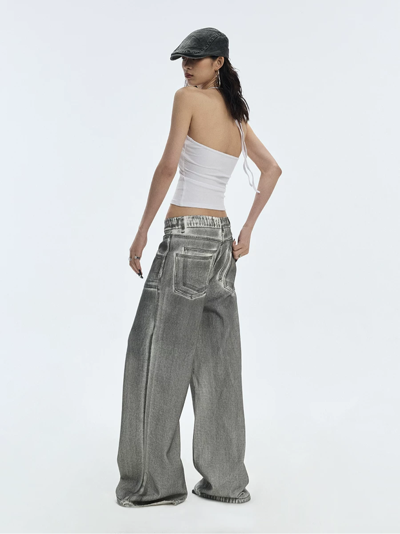 SILVER WASHED JEANS