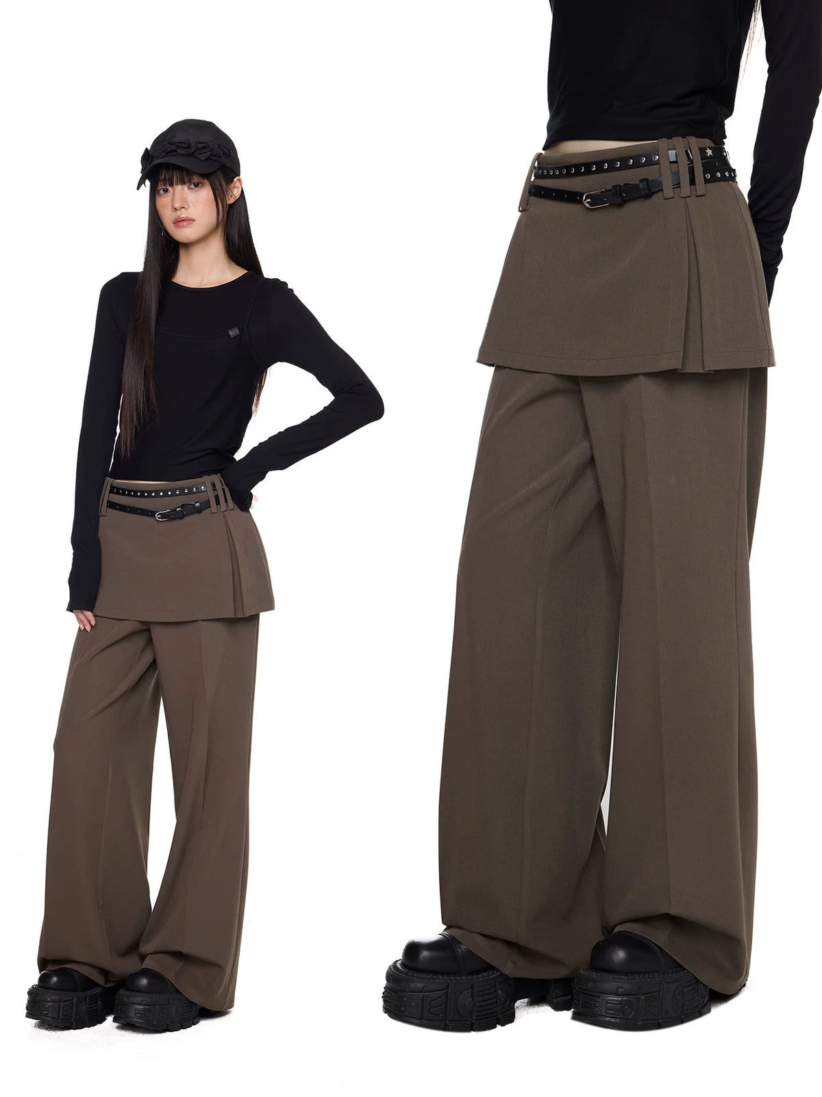 SPLIT FORM TROUSERS
