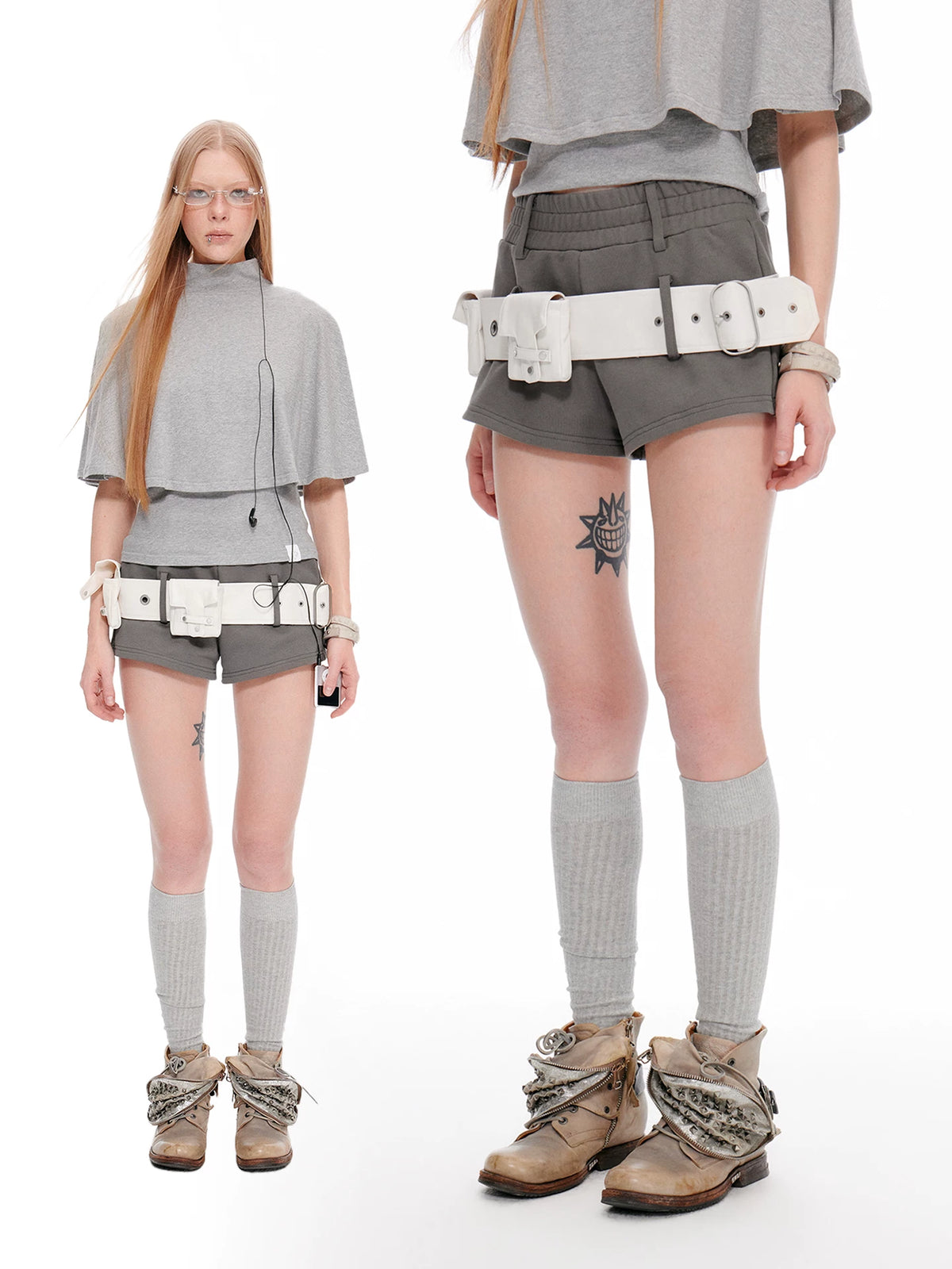SPICE GIRLS HIGH-WAISTED SHORTS