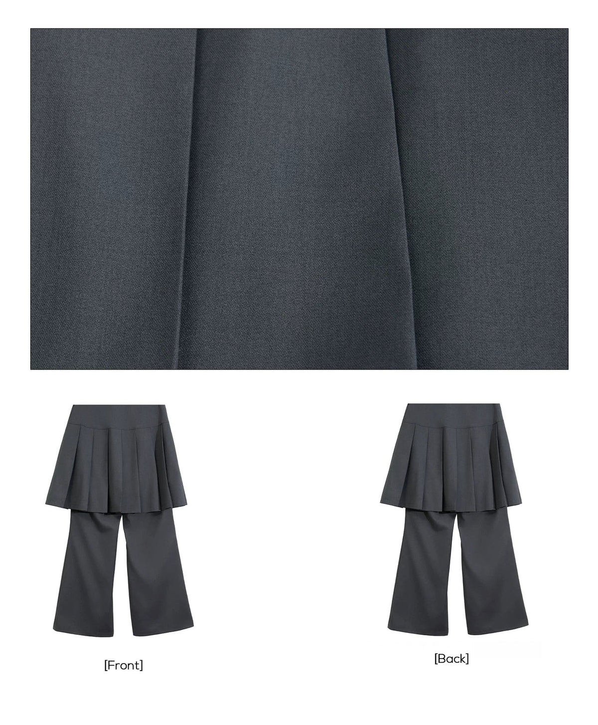 PLEATED FLARE TROUSERS