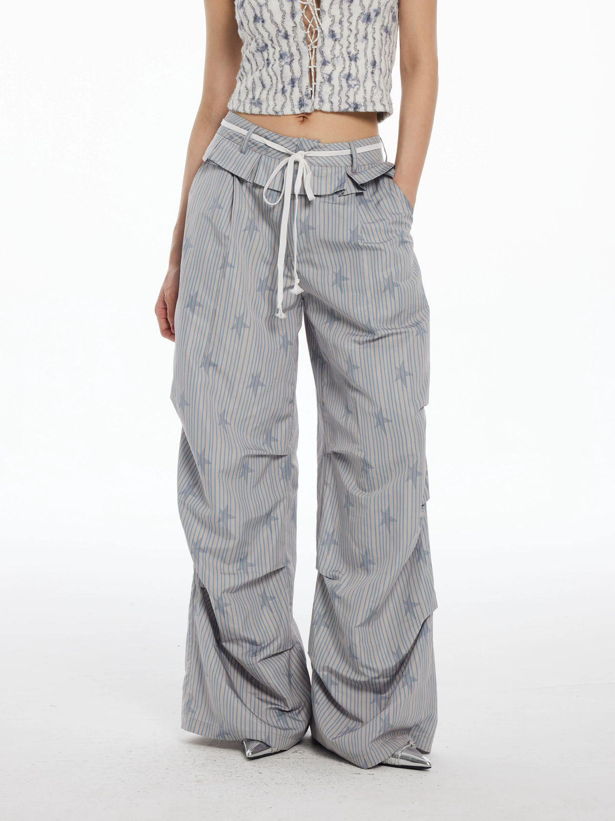 STRIPED STAR PANTS