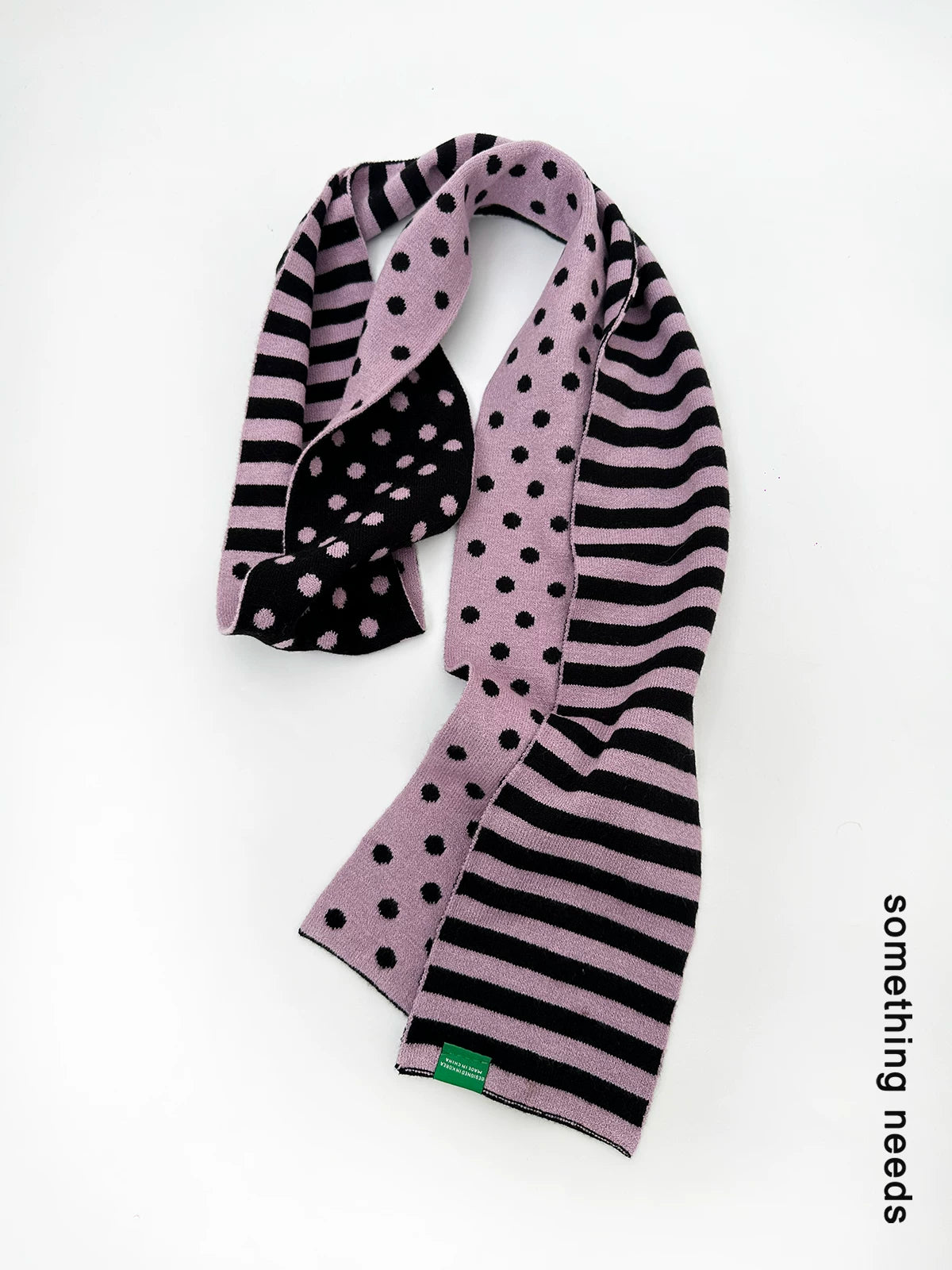 REVERSIBLE POLKA DOT SCARF