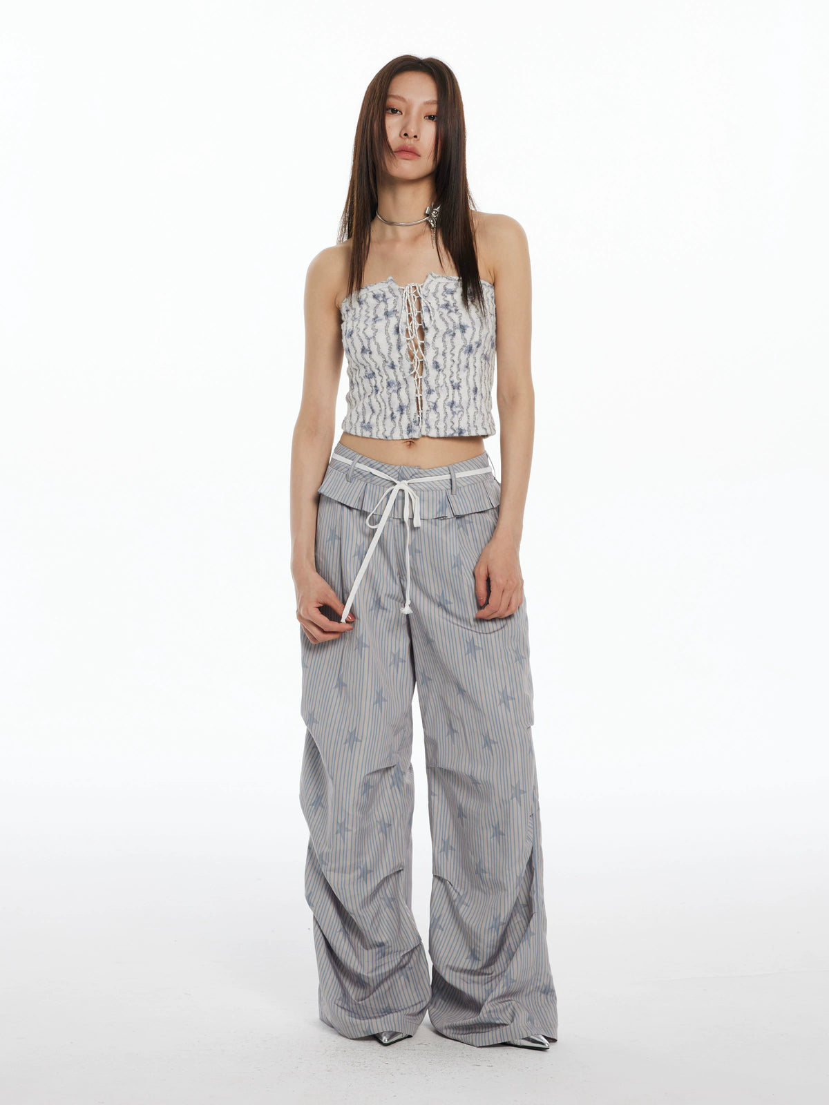 STRIPED STAR PANTS