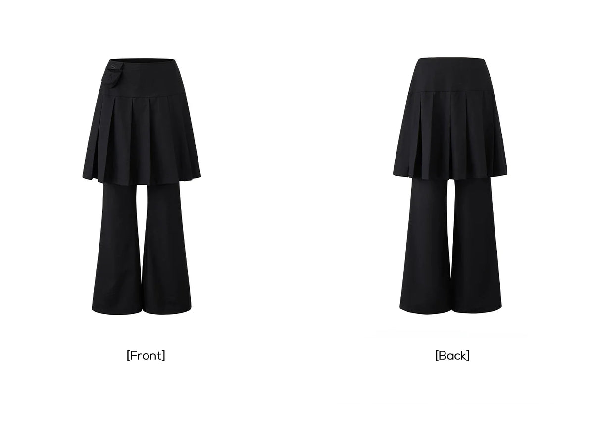 PLEATED FLARE PANTS SET