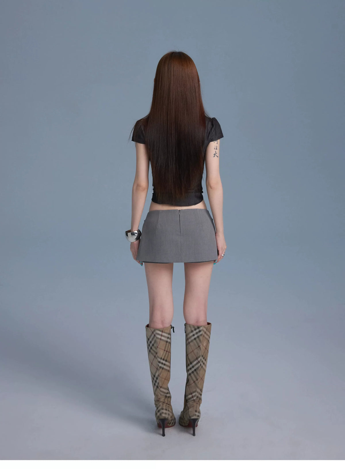 3D DOUBLE-BREASTED SUIT PANTS