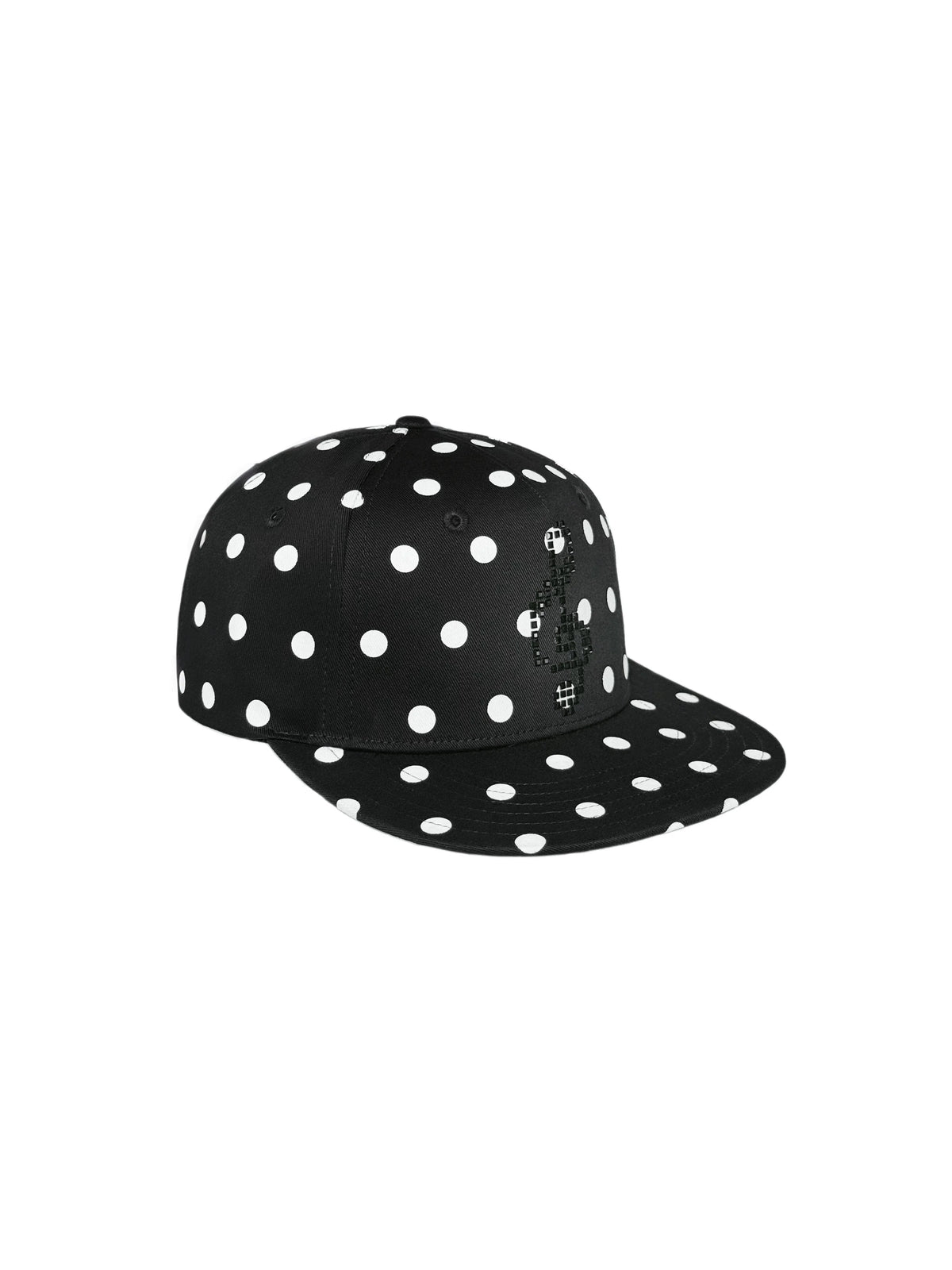 POLKA DOT FLAT BRIM CAP