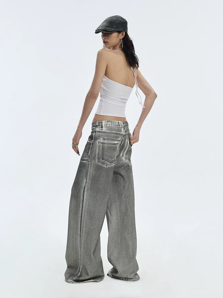 SILVER WASHED JEANS