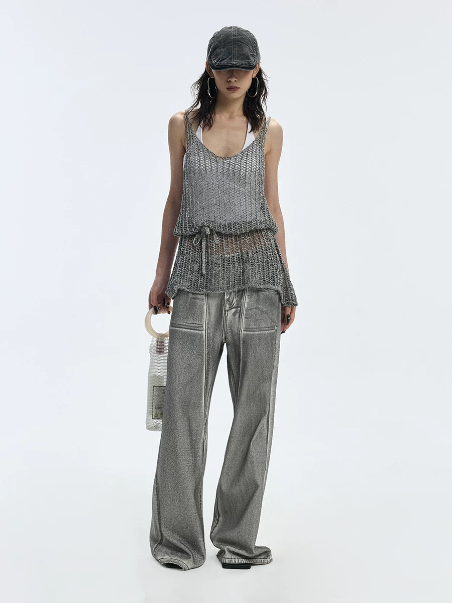 SILVER WASHED JEANS