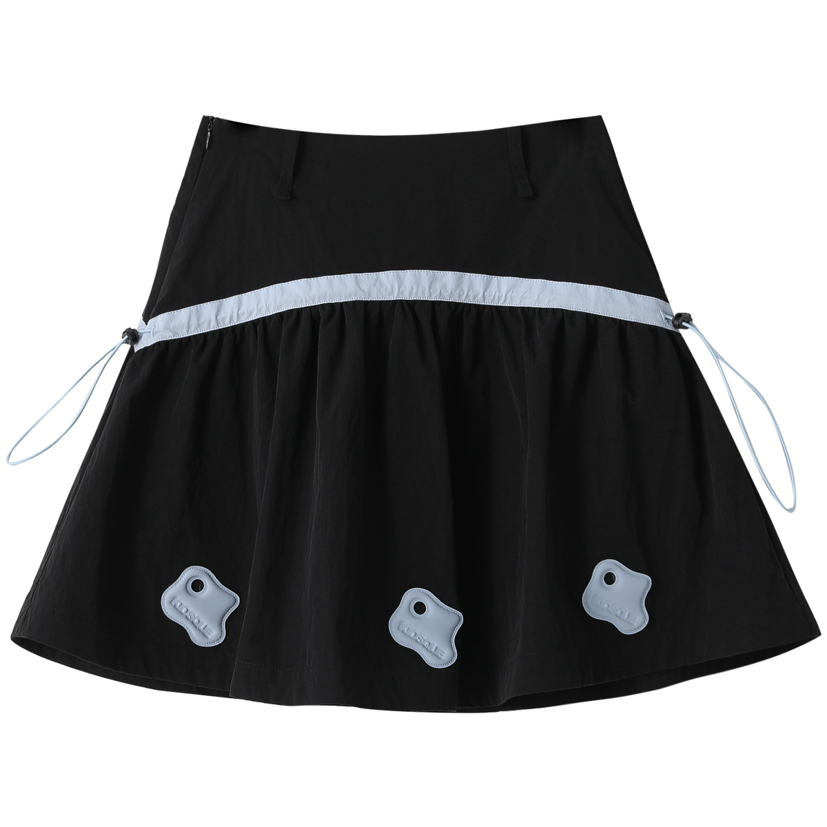 COLOR-BLOCK A-LINE MINI SKIRT